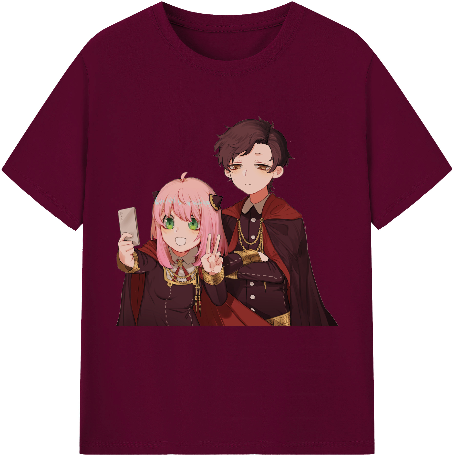 （画像用） SPY×FAMILY间谍家家酒 レディースカジュアルプリントTシャツ（綿100％）